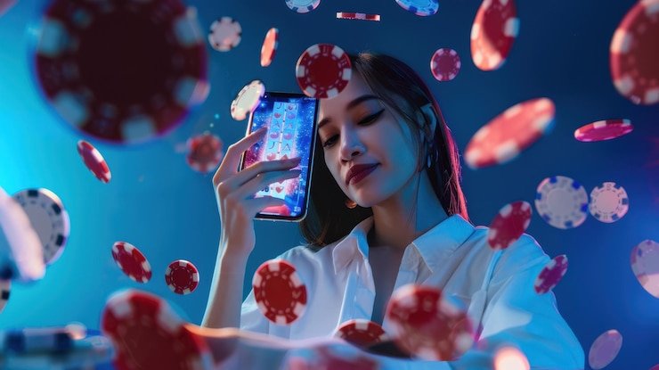 Tampilan meja Infinite Blackjack agen gacor dengan dealer langsung dan multi-camera studio